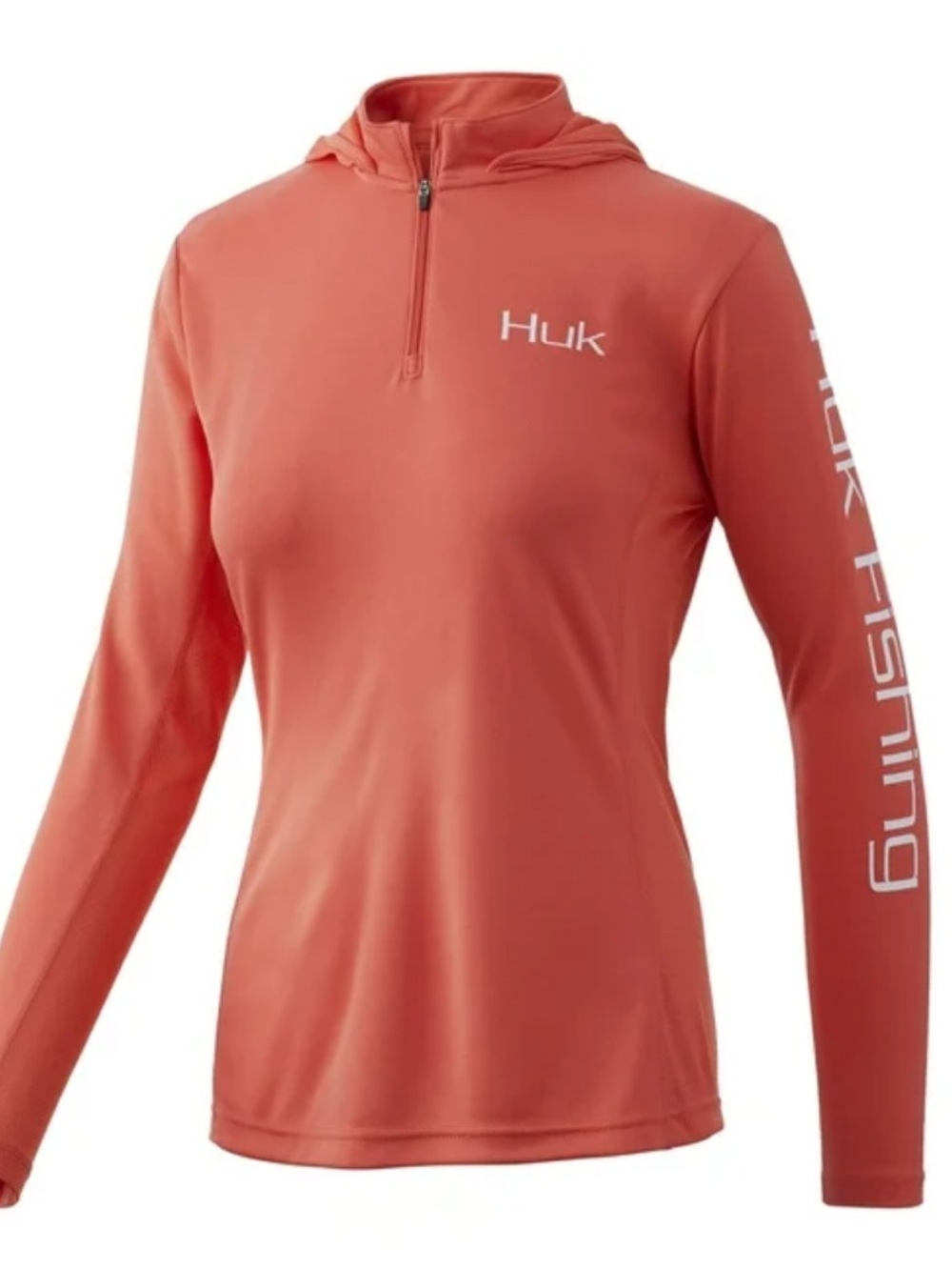 for small-large / Huk Fusion Coral Long-Sleeve Hooded Performance Shirt